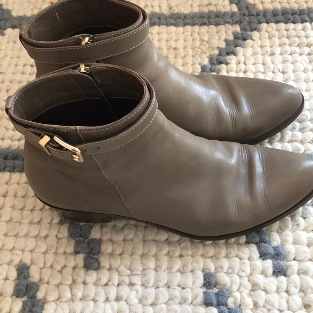 Jcrew leather Zip boots